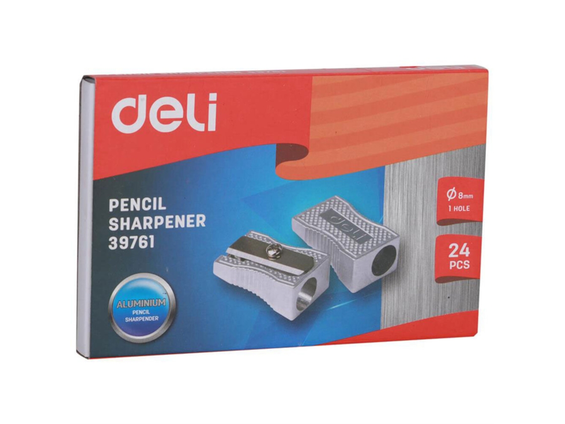 Sacapunta DELI Classic Aluminio 1 Agujero Ø8 Mm Gris