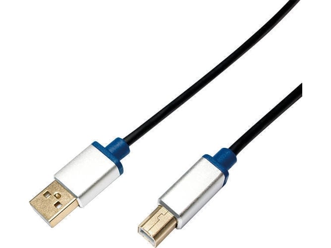 Cable USB LOGILINK (USB - 2 m - Negro)