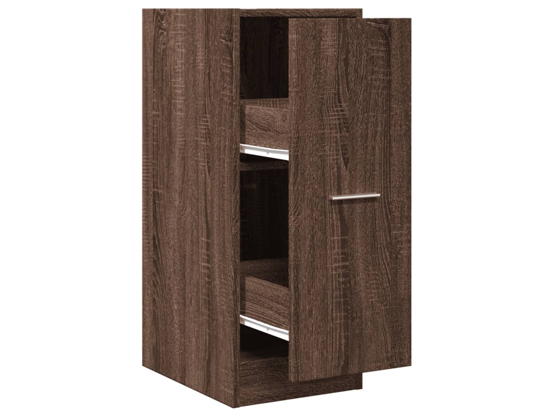 Maison Exclusive - Armario Botiquín Madera Ingeniería Marrón Roble 30x41x77,5 Cm
