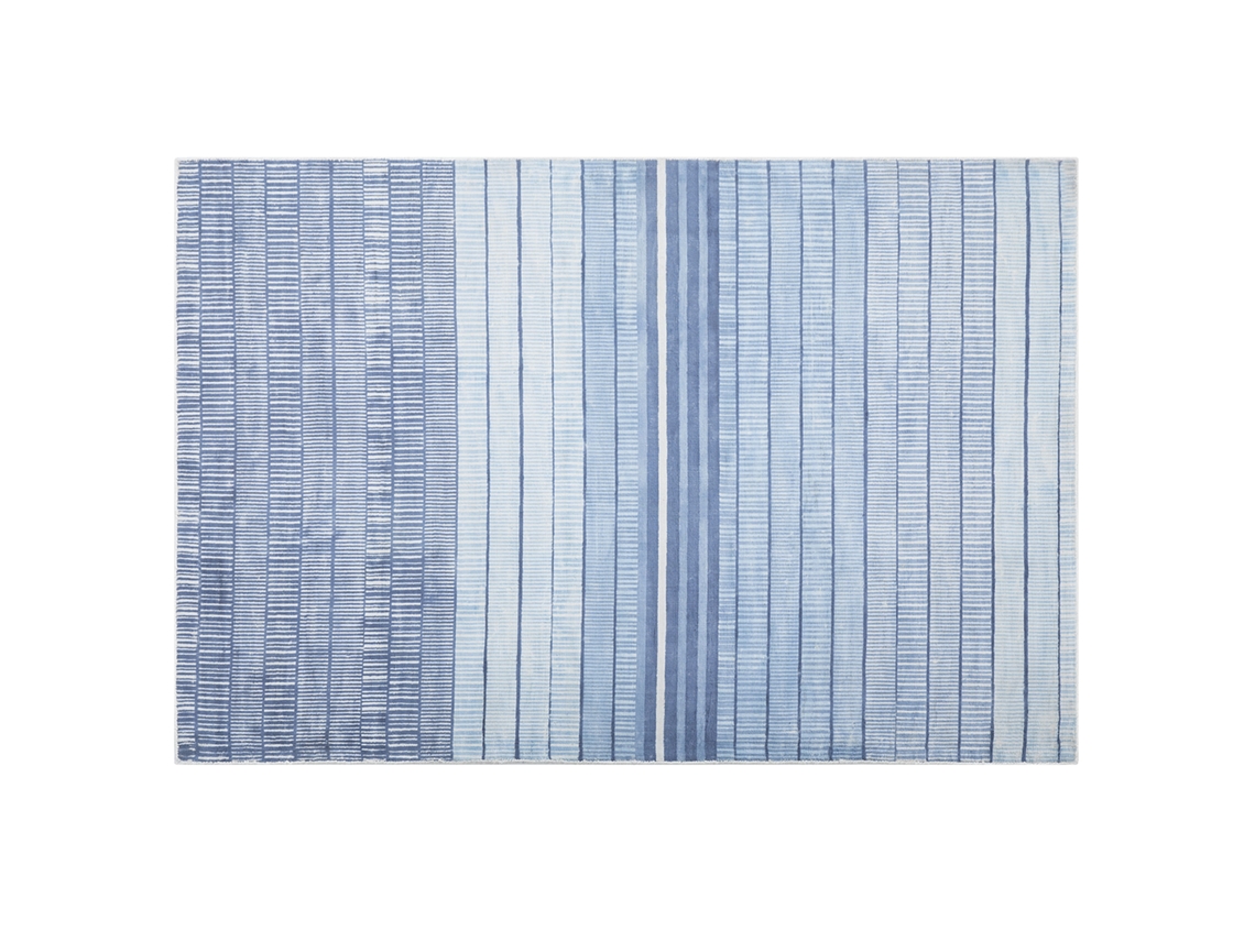 Alfombra de pelo corto BELIANI Yardere de Viscosa Azul 140x200