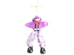 Rebe-muñeco Marioneta De Mão De Palhaço Clássico Brinquedo De Madeira Com Cordas Colorido Divertido Presente Para Crianças