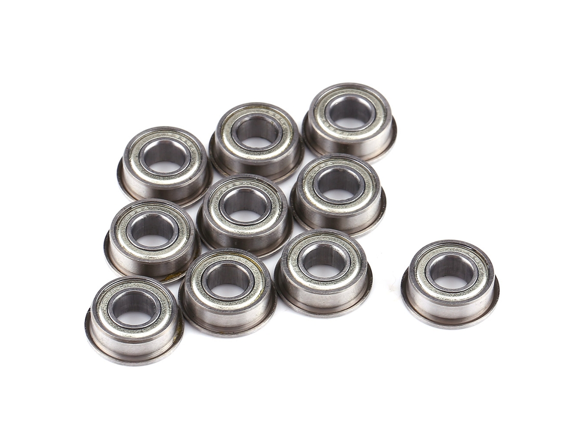 2026velora-10 Piezas Rodamientos De Bola Mini Acero Doble Escudo Con Brida 6*13*5mm F686zz