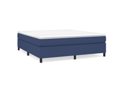 Maison Exclusive - Estructura De Cama Con Somier Tela Azul 180x200 Cm