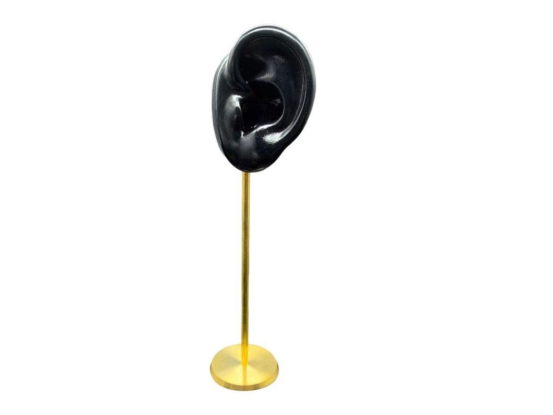 Soporte Para Exhibir Pendientes, Modelo De Oreja Humana Con Base Redonda Para Guardar Joyas.