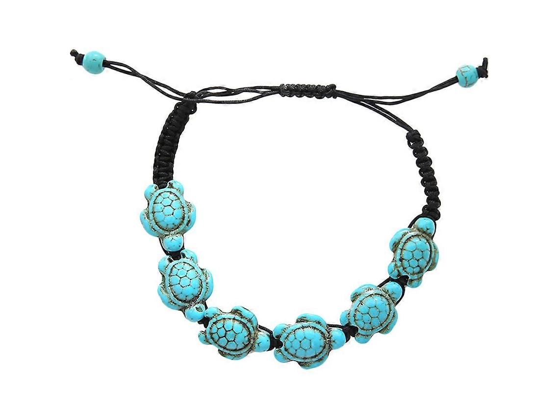 Pulsera de tortuga turquesa, pulsera trenzada, pulsera, joyería de muñeca para mujer. Nostalgia88