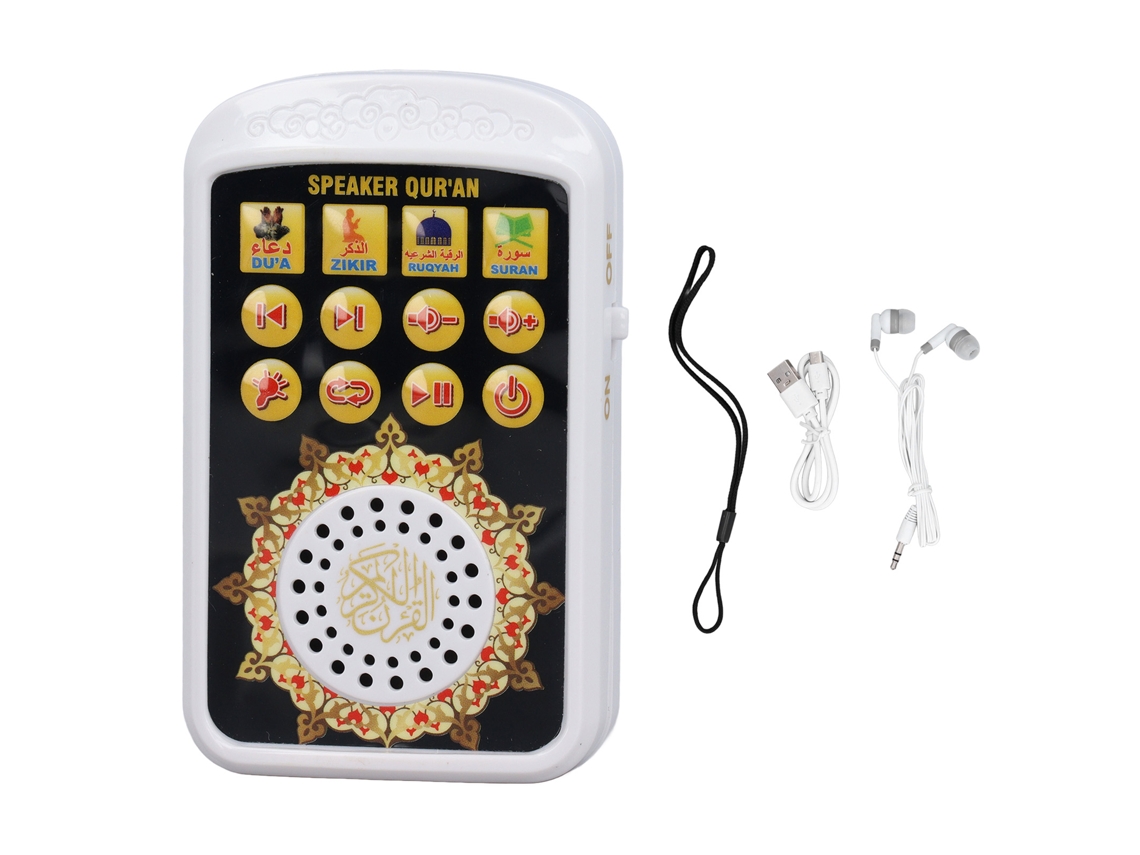 Reproductor De Música Árabe Portátil Para Niños Con 11 Canciones De Salvación E Iluminación Electrónica.