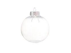 Bola Decorativa De Plástico Transparente De 6 Cm, Rellenable Para Manualidades, Ideal Para Navidad, Bodas Y Festivales.