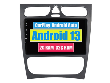 Autoradio Multimedia ROVERONE para Mercedes Benz C Class S203 CL203 W203 2000 - 2004 CarPlay Android Coche Radio Bluetooth Navegación
