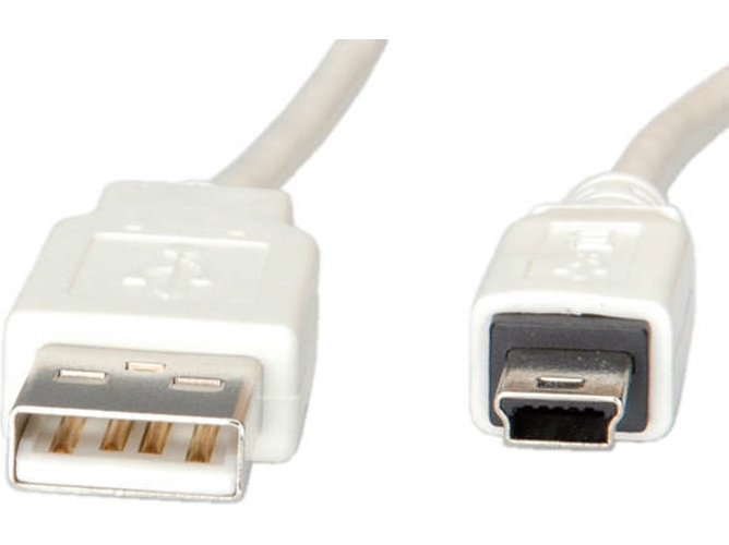 Cable USB VALUE (USB - Blanco)