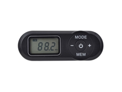 Radio FM de bolsillo FM 64 108 MHz Mini Walkman Pantalla LCD Conector para auriculares de 3,5 mm Mdug (negro)