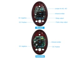 Sensor Infrarrojo De Haz Único Abo-20 Resistente Al Agua Para Sistemas De Alarma Antirrobo De Puertas Y Ventanas.