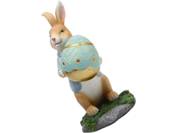 Figura Conejo Resina 15 Decoración Pascua Hogar Dibujos Animados Primavera Cm Mesa
