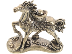 Figura Caballo Miniatura Latón Estilo Estatua China Hecha Decoración Adorno Prosperidad Nuevo Escultura