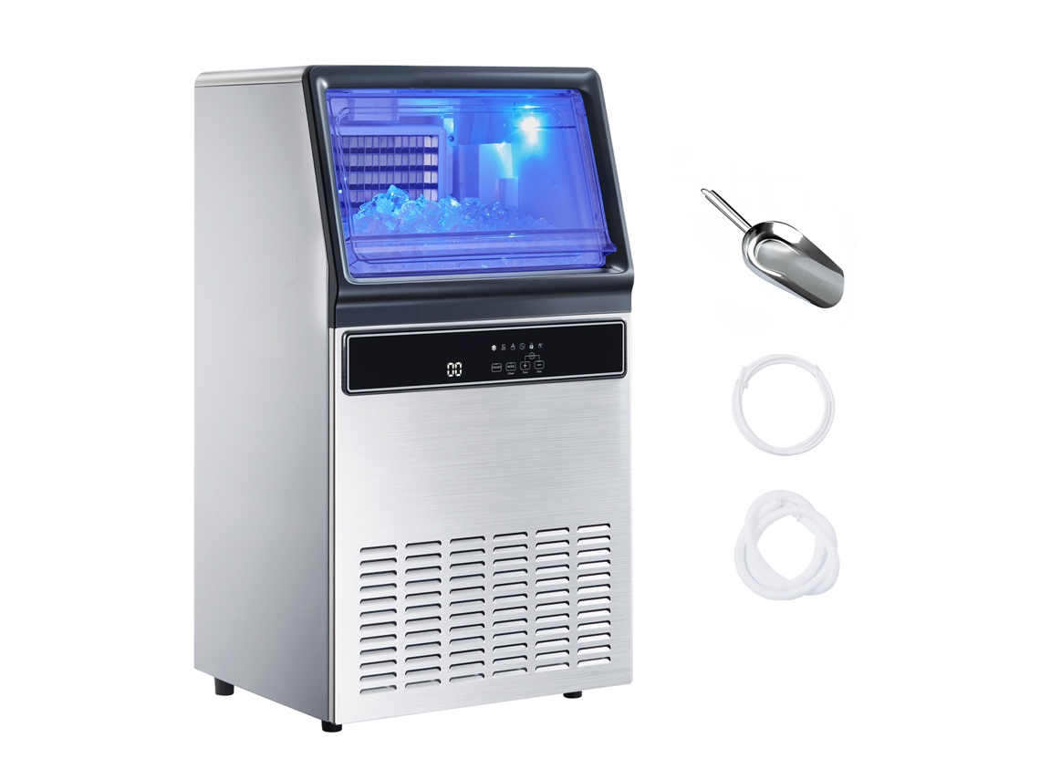 Máquina de hielo independiente Succebuy 59 kg/24 h Capacidad de almacenamiento 15 kg