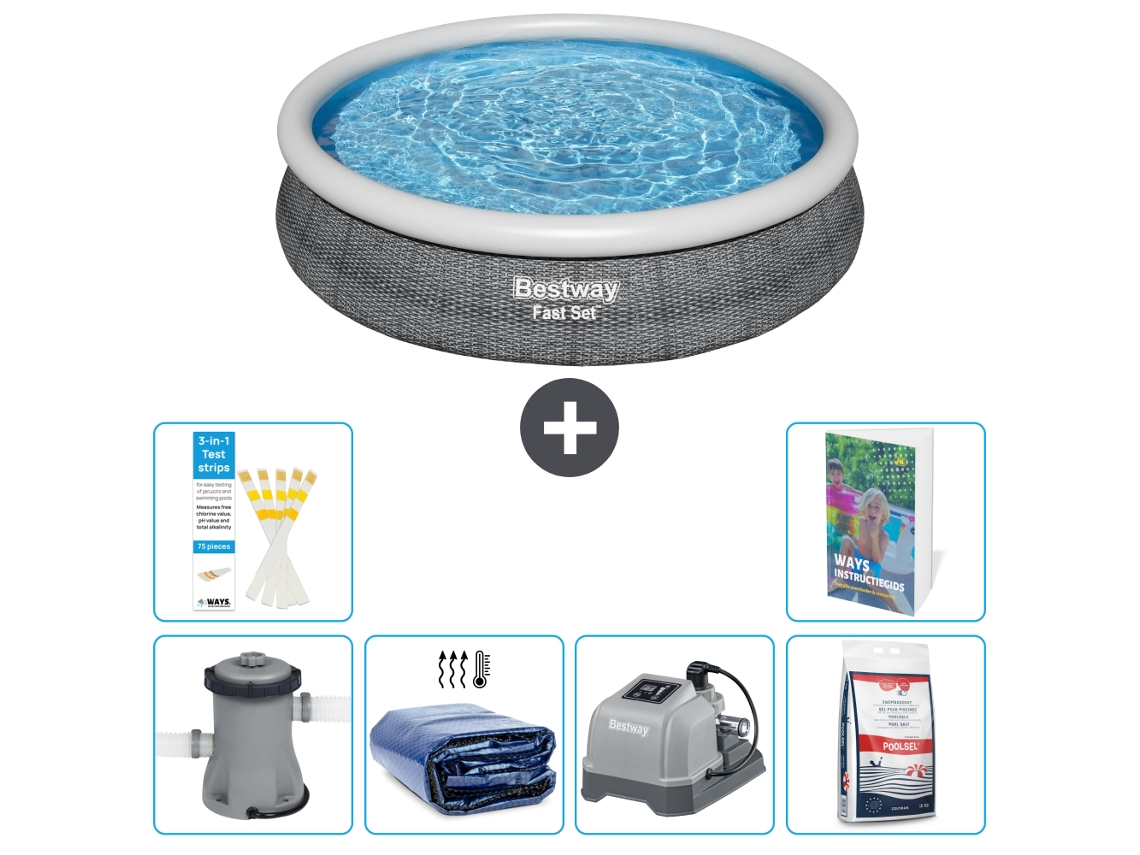 Bestway Piscina Bestway Fast Set Redonda - 366x76 Cm - 7-peças S329