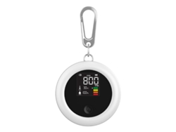 Medidor Portátil De Dióxido De Carbono 3 En 1, Detector De Temperatura Y Humedad Co2, Pantalla Lcd, Recargable Con Gancho Extraíble.