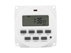 Timer Switch Programável Semanal 7 Dias com Lcd e Bateria Recarregável para Luzes Time Relay Digital