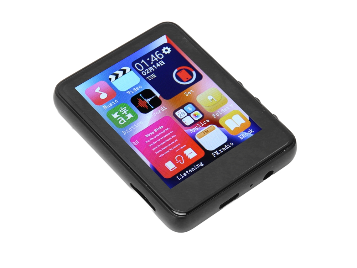 Reproductor MP3 Bluetooth Yizhood X6 de 2,4 pulgadas, 4 GB de RAM, 32 GB de tarjeta TF (cerrado)