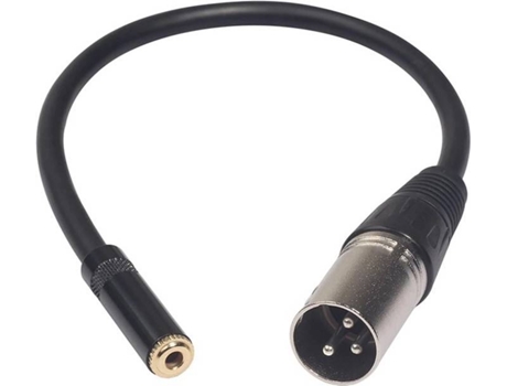 Cable GOEIK CAJ35F2XLRM-P (Jack 3.5mm - 20 cm - Negro)