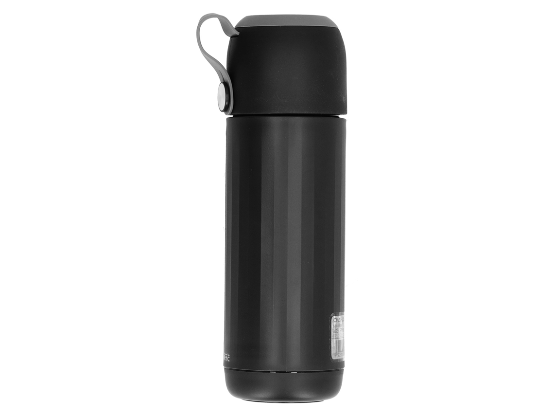 Vaso de vidrio de 310 ml con tapa, botella portátil bifuncional para la escuela, el hogar y el exterior.