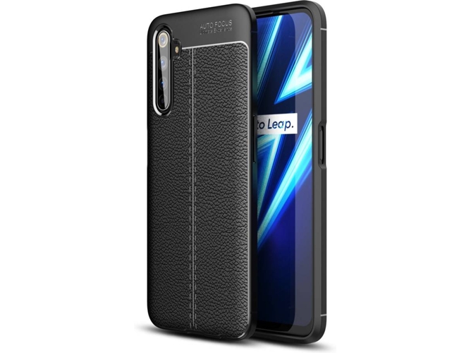 Funda Realme 6 Pro PHONESHIELD Rugged Leather Negro