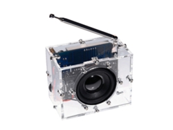 Kit Diy Radio Fm Digital 87-108mhz Soldadura Proyecto Aprendizaje Parlante 5w 5v Usb Carcasa Transparente