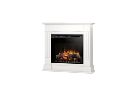 Chimenea LED eléctrica autoportante CAVO Blanca 107 x 101 x 30 28' OUTINFIRE