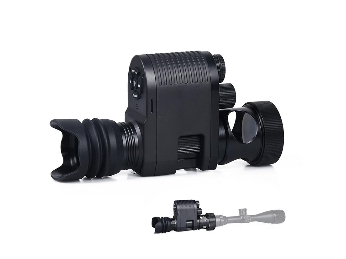 Cámara monocular de visión nocturna digital Gusshious para caza con infrarrojos en oscuridad total, mira telescópica con visión nocturna HD 720p, color negro