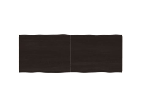 Tablero mesa madera tratada borde vivo marrón VIDAXL (160x60x(2-4) cm)