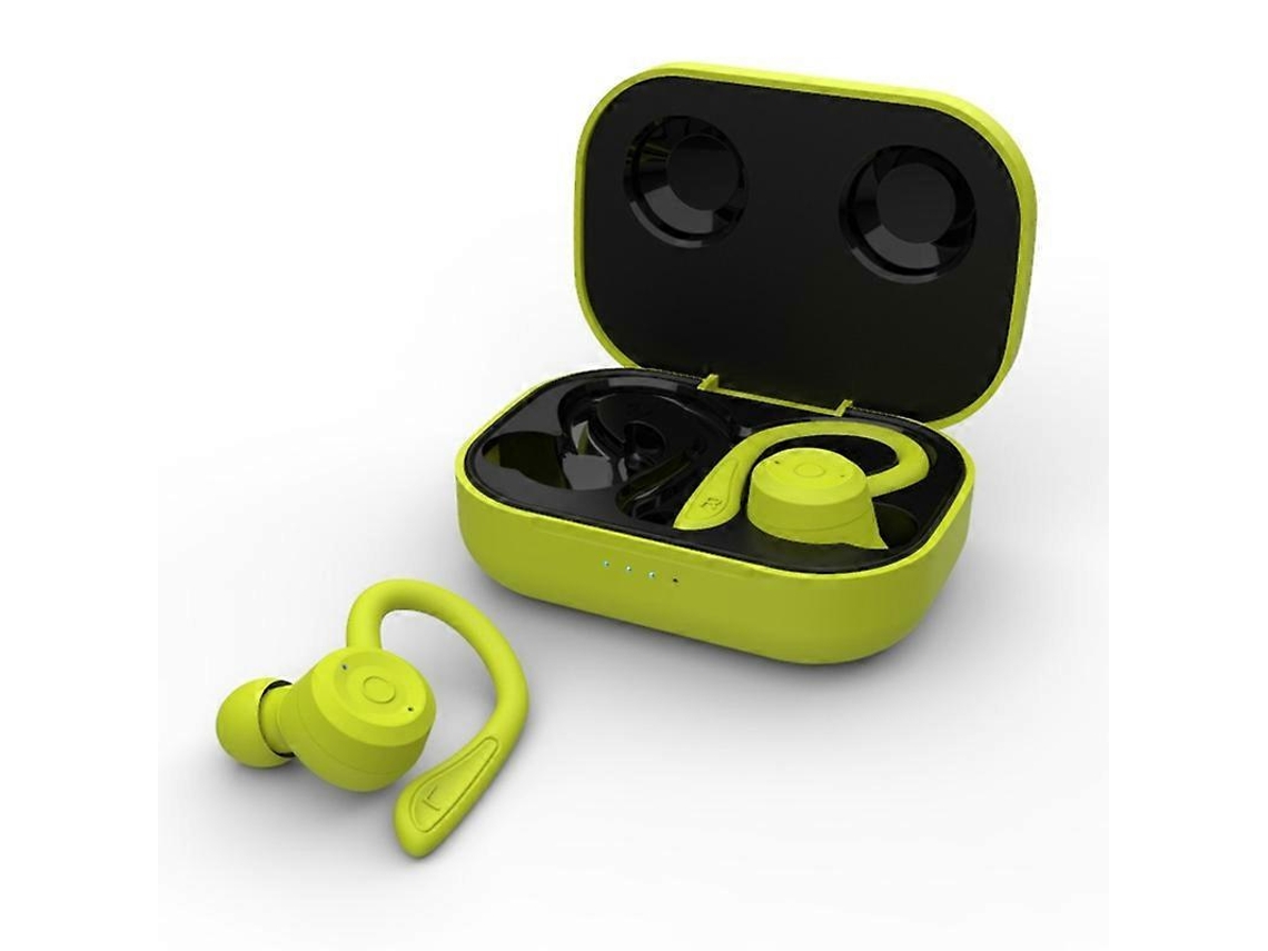 Auriculares deportivos inalámbricos Bluetooth Hengrongshen T20 TWS con estuche de carga, auriculares con cancelación de ruido resistentes al agua IPX6.