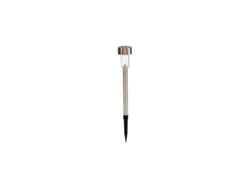 Lámpara Solar De Jardín Acero Inox 1 Led 5x23cm 28615 Ibergarden