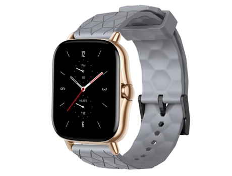 Correa de reloj inteligente para Amazfit GTS 2 20 mm Silicona de color sólido con patrón de fútbol (Gris)