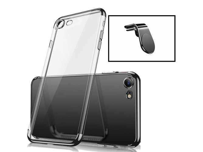 Kit Funda y Soporte Magnético Coche iPhone 8 SlimArmor Negro