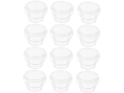 Paquete De 12 Recipientes De 5 Litros Con Asa Y Tapa Para La Conservación De Alimentos Y El Almacenamiento Doméstico.