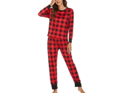 Conjunto De Pijama De Tirantes Largo Cuello Redondo Suave Y Transpirable Para Hogar Hombres Mujeres 8406 M