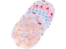Juego de 5 gorros de ducha elásticos con encaje, gorro de ducha de salón, accesorio de baño Gokoco