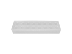 Jarrón rectangular de acrílico transparente Baok-Long con múltiples orificios para decoración del hogar y bodas, 40 cm