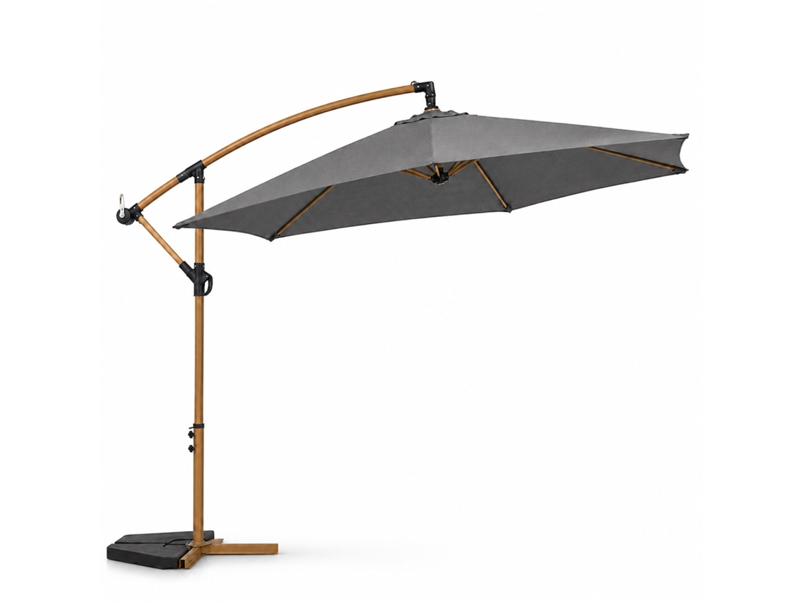 Porticcio Sombrilla Octogonal Con Eje Descentrado, Ø 300 Cm, Color Gris