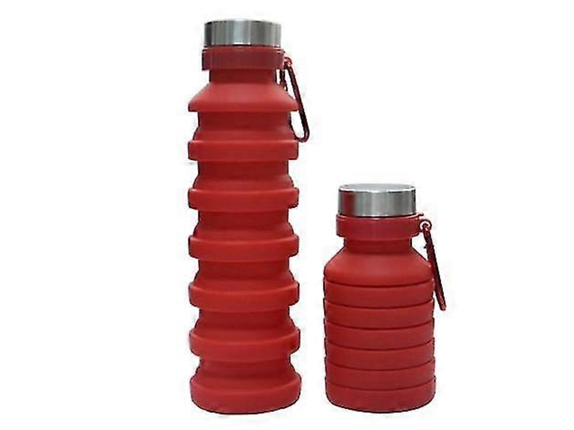 Botella De Agua Plegable, 500ml, Reutilizable, Sin Bpa, De Silicona, Plegable, A Prueba De Fugas, Deportiva Portátil Rosewell