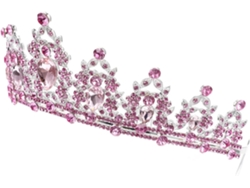 Elegante Tiara De Corona De Rosas Para Bodas, Accesorio Para Fiesta Y Fotomatón Para Bodas.