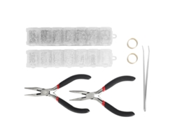 Materiales Para Hacer Joyas: Alicates, Pinzas, Anillos, Conectores, Broche De Langosta, Acero Inoxidable.