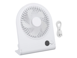 Ventilador de escritorio USB Strong Wind, 3 velocidades, blanco