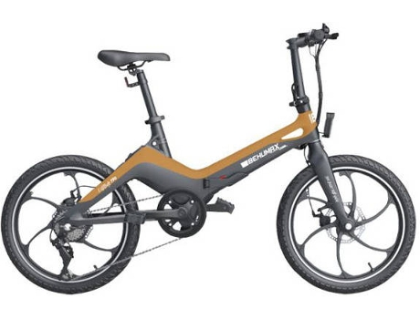 Bicicleta Behumax Eurban 790 amarillo autonomía 35 km velocidad 25