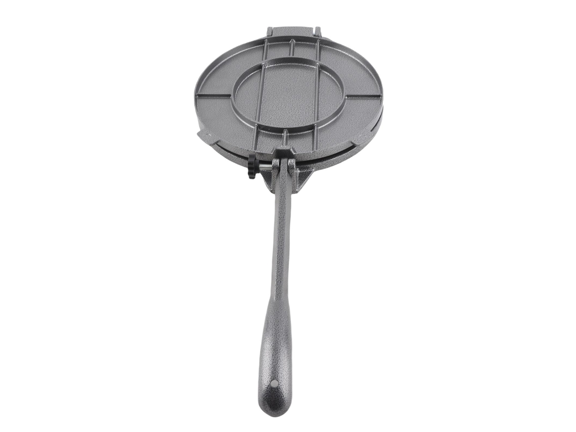Prensa Manual De 20 Cm De Aleación De Aluminio Negro Para Tortillas, Pasta Y Pasteles.
