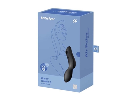 Estimulador SATISFYER Curvy Trinity 2 Vibrador De Ar Negro 1 Unidad
