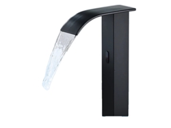 Grifo para lavabo, tecnología de sensor inteligente, control automático de temperatura del agua, negro alto B