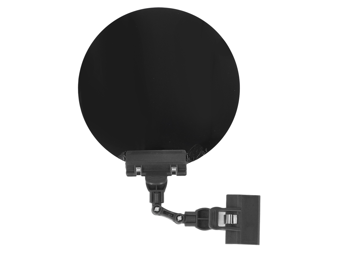 Panel de soldadura ajustable con oscurecimiento automático, de 18 cm de diámetro, con clip, para proyectos de soldadura por arco de argón - Negro