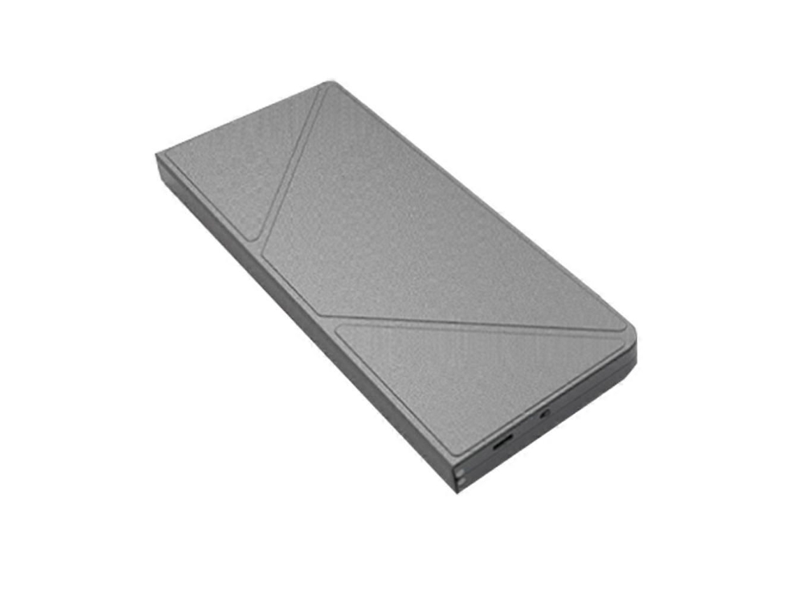 Teclado plegable inalámbrico Bluetooth TAISHENGDA con panel táctil, cubierta de cuero, soporte y 64 teclas.