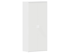 Zapatero blanco con madera procesada MAISON EXCLUSIVE (80x39x178 cm)
