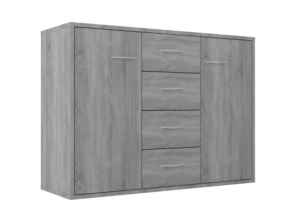 Aparador de madera procesada gris Sonoma MAISON EXCLUSIVE (88x30x65 cm)